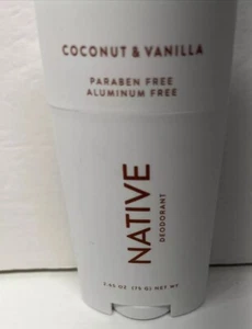 NATIVE Deodorant ~ Coconut & Vanilla ~ Aluminum and Paraben Free~ 2.65oz -Sealed - Picture 1 of 3