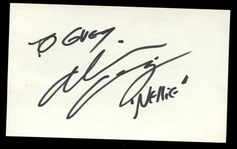 Alison Arngrim signed autograph 3x5 Nellie on Little House on the Prairie R511 Cover