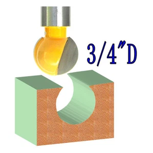 1pc 1/2" SH 3/4"  Diameter Plunging Ball End Router Bit  sct-888 - Picture 1 of 12