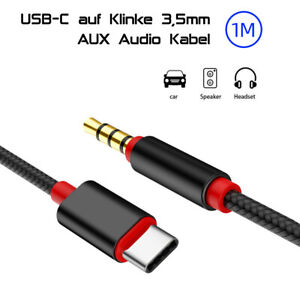USB Type C auf 3,5mm Klinke USB C Aux Kabel in Audio USB C Adapter Kopfhörer