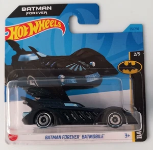 BATMAN FOREVER BATMOBILE Negro Hot Wheels 2023 Batman 2/5 HKG38-M521 Mattel New - Imagen 1 de 4