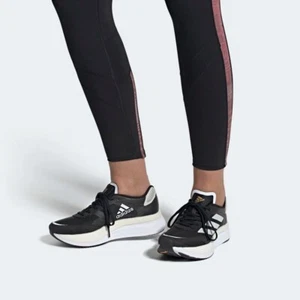  - adidas Adizero Boston 10 Core Black / Cloud White / Gold Metallic Size 6.5 - Picture 1 of 12