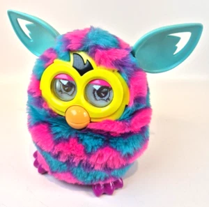 Furby Boom Interactive Pet Toy Pink & Blue Hearts Hasbro 2012 Working - Picture 1 of 10