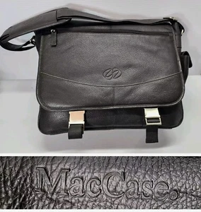 MacCaae Premium Leather 14 MacBook Pro Messenger Bag Briefcas by Michael Santoro - Picture 1 of 14