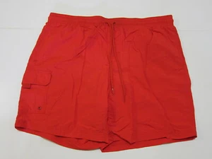Cabela's Red 100% Nylon Lined Swim Surf Beach Board Cargo Shorts Men 2XL/2TG - Picture 1 of 12