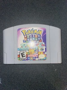 Pokemon Puzzle League (Nintendo 64, 2000) Cleaned / Tested / Authentic N64 - Picture 1 of 2