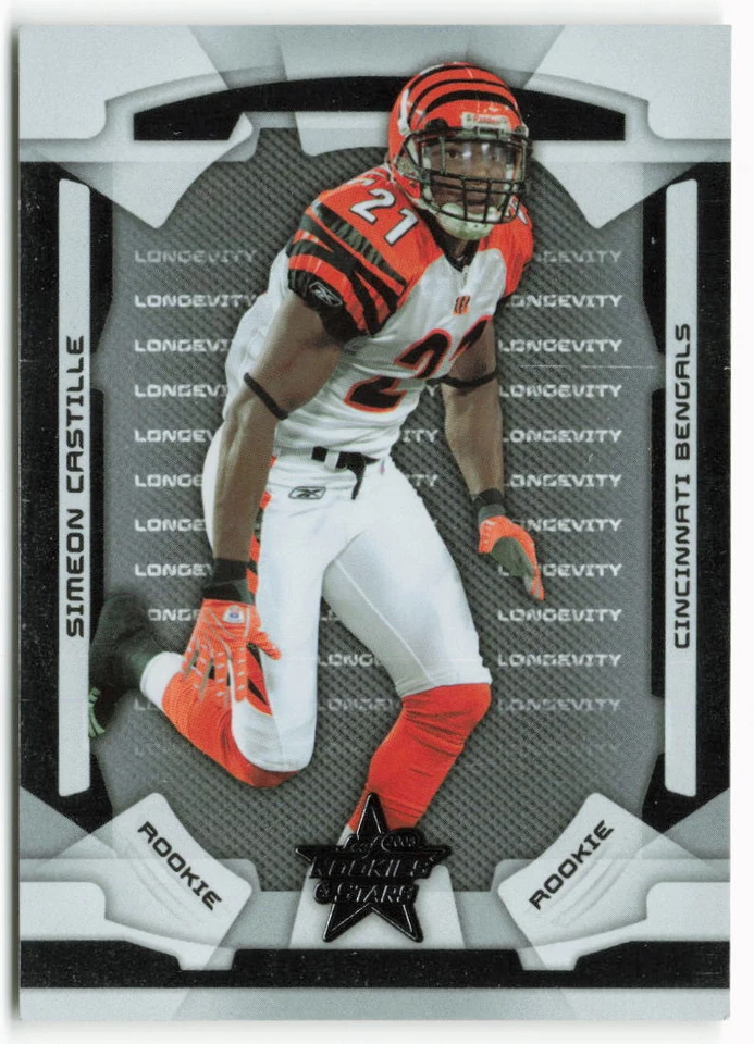 2008 Simeon Castille Leaf Rookies & Stars Longevity Silver 016/249 - Bengals - Image 1 of 2