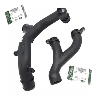 JAGUAR XK XF XE XJ F TYPE F PACE OUTLET LOWER & UPPER COOLANT PIPE TUBE KIT OEM - Image 1 of 4