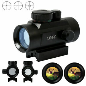 Zielfernrohr Montagen Sport Riflescope 1X30RD Rot & Grün Leuchtpunktvisier Dot