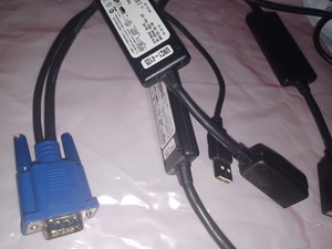 LOT of 5 Dell UF366 DP880 K9446 9CKJ5 K5GRD SIP USB VGA KVM cables Cable