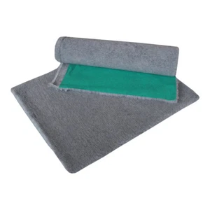 VETFLEECE Dog Bed Greenback Whelping Fleece Pro Bedding 48" x 30" Grey - Picture 1 of 4