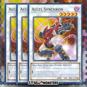 Yu-gi-oh! TCG 3x ACCEL SYNCR LDS3-EN120 x3 ¡YUGIOH COMÚN! Dark MACHINE CASI NUEVO - Imagen 1 de 1
