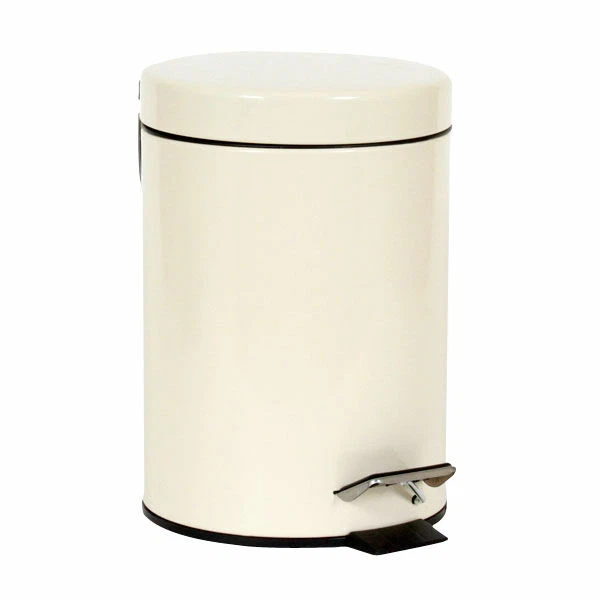 3 LITRE SMALL S/S PEDAL BIN BATHROOM KITCHEN TOILET RUBBISH IN 4 COLOURS - Image 1 of 1
