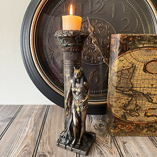 Decorative Egyptian Goddess Bastet Sculpture Figurine Statue Candle Holder Gift
