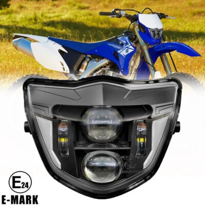 Luz de circulação diurna alta baixa conjunto de farol LED para Yamaha WR250F WR450F - Imagem 1 de 4