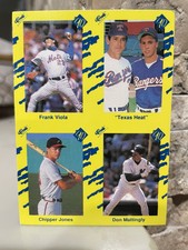 Chipper Jones rookie 1990 Classic  Nolan Ryan/Don Mattingly (Blue Back)