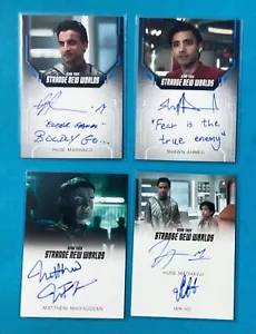 4 Nice 2023 CBS Star Trek Strange New Worlds Autograph Cards - Picture 1 of 4