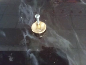 Round Brass RV Cabinet Door Knobs - Bild 1 von 3