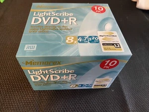NEU Versiegelt Memorex LightScribe 10er-Pack DVD + R beschreibbar - Bild 1 von 1