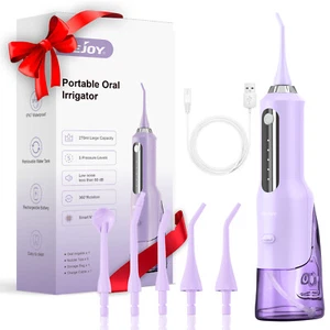 Cordless Water Flosser Dental Oral Irrigator 270ML Travel Teeth Cleaner Flosser. - Picture 1 of 9
