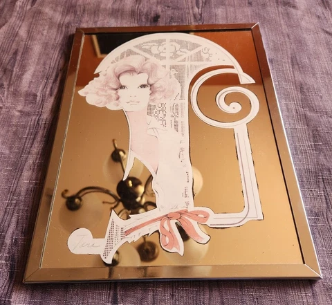William Tara Vintage Brytone Mechanical Mirror Company 1970s art deco mirror Cover