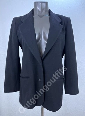 Vintage L.L. Bean Women's Blazer Black Suit Jacket Size 8P - Image 1 of 4