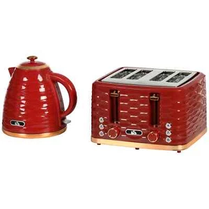 4 Scheiben Toaster und schnell kochender Wasserkocher Set 1,7 l Küche Frühstück Toaster 3000 W  - Bild 1 von 11
