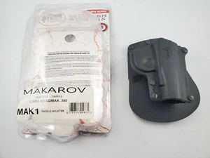 Fobus MAK1 Right Hand Holster with Paddle for Makarov 9x18 and .380 cal  Black - Picture 1 of 4