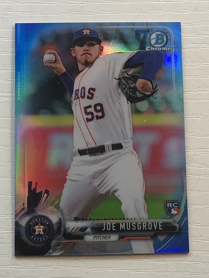 2017 Bowman Chrome Mini 70th Refractor /70 Joe Musgrove Astros RC 92 - Image 1 of 1