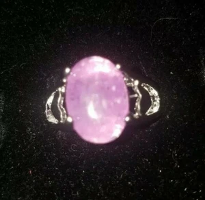 Silver plated amethyst ring  - Picture 1 of 7