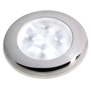 Hella Marine Slim Line LED 'Enhanced Brightness' Round Courtesy Lamp - White LED - Picture 1 of 1