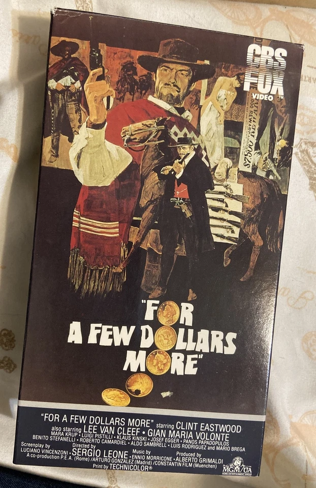 For A Few Dollars More VHS Key Video 60s Spaghetti Western - Image 1 of 4
