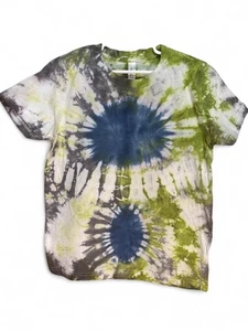 Youth Tie Dye T Shirt Medium 10-12 Unisex Boys Girls Handmade FAST FREE SHIPPING - Picture 1 of 2