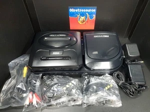 Sega CD Model 2 MK-4102 Console, Sega Genesis Mk-1631 SET System CPLT Restored!! - Picture 1 of 17