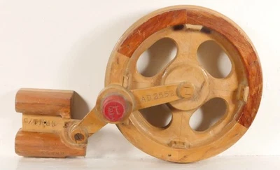 Antique Industrial Foundry Pattern Unique Wheel Design 12-1/2" x 8-3/4" x 4" - Image 1 of 4