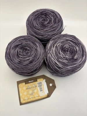 Lot of 2.9 RANCO ARAUCANIA YARN Caked 376 Yds 100g Each Purple 101 READ - Image 1 of 4