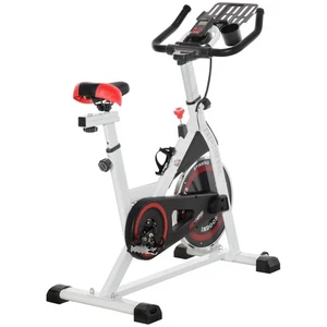 HOMCOM Cyclette Professionale con Schermo LCD Portabicchieri Volano 8kg Bianco - Foto 1 di 10
