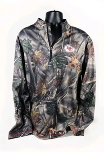 Majestic Camouflage Kansas City Chiefs Football Zippered SWEATER XXL 2XL  - Picture 1 of 6