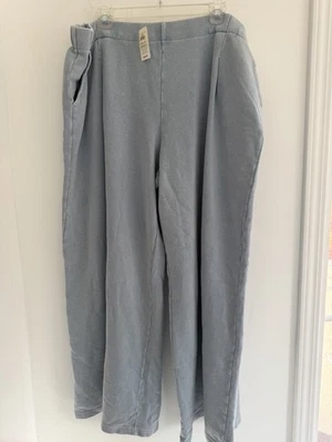 Aerie American Eagle Cloud Wash Blue Street Trouser Wide Leg Sweatpants XXL 2XL - Image 1 of 4