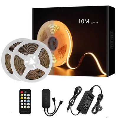 24V COB LED Streifen Stripe CCT Dimmbar Band Leiste Lichterkette 5m 10m Weiß - Bild 1 von 4
