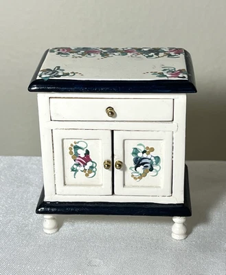 Dollhouse ARTISAN OOAK Hand Painted Signed DCB Miniature Cabinet NightStand 1:12 - Image 1 of 4