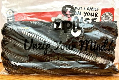 ** Nuevo ** Zipit ~~ Malla Negra ~ Bolsa Monster ~ Hecho de una Cremallera Larga ~~ Foto 1 de 4