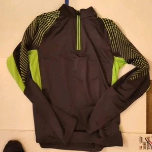 ASICS Sweatshirt Juniors Size Large (14-16) Pullover 1/4 Zip Mock Neck - Picture 1 of 3