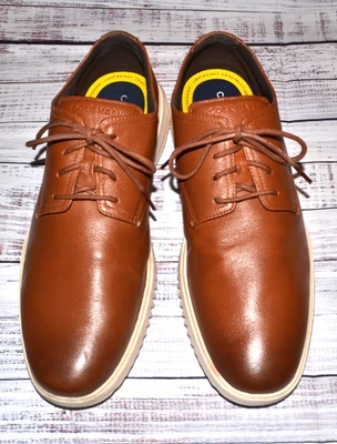 COLE HAAN Grand +Ultra Oxford Dress British Tan Plain Toe Oxford C36935 Sz. 13 M - Image 1 of 4