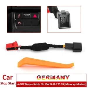 Para VW Golf 6 T5 T6 Automático Stop Start Motor Sistema Cable Plug Eliminator Set - Imagen 1 de 10