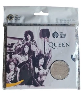 2020 Queen Band £5 Coin Five pound Uncirculated and limited edition - Picture 1 of 4
