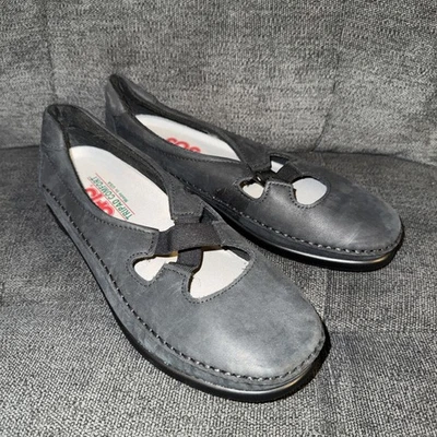 SAS Tripad комфорта женские туфли размер 7 М хрустящий черный поскользнуться на лакированная кожа - Изображение 1 из 3