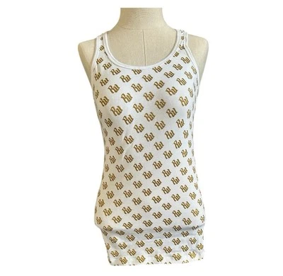 Rocawear! Vintage White /gold Women’s Tank Top / Vest ! - Image 1 of 4