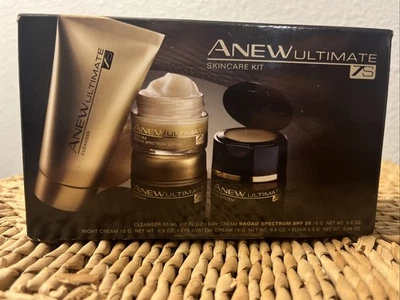 NEW Anew Ultimate Skincare Kit 4 piece set.   Avon New in Box. - Image 1 of 3