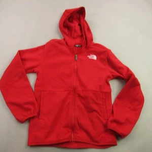 North Face Jacket Girls XL 14/16 Long Sleeve Pockets Lightweight Red Hooded - Picture 1 of 10